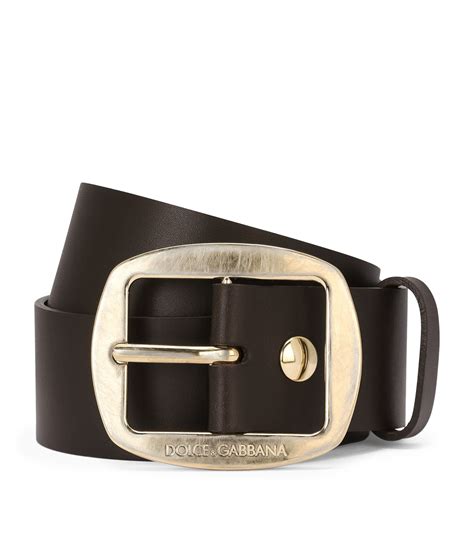 dolce gabbana leather belts.